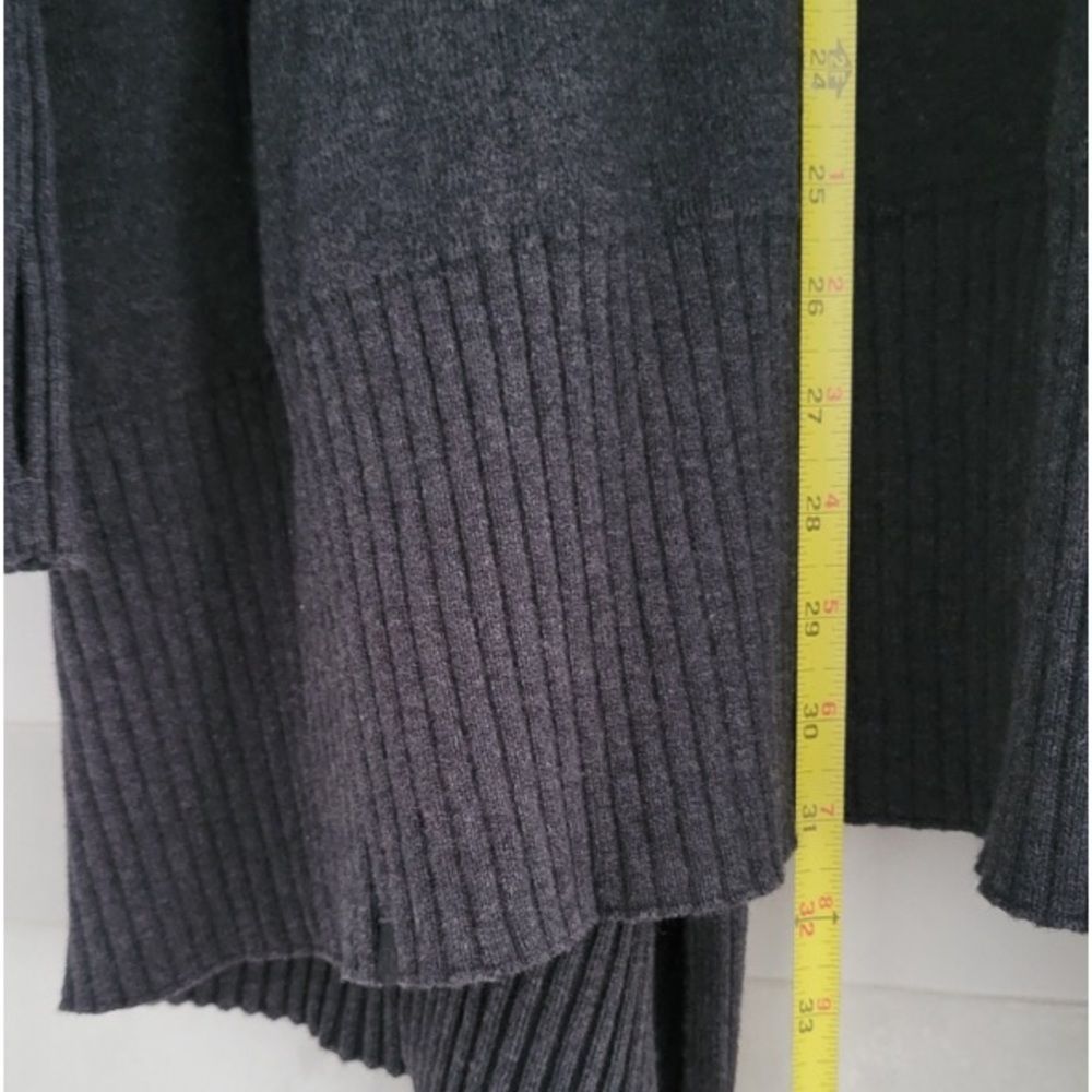 LULULEMON Still Lotus Wrap (reversible) Black & Gray Open Cardigan Sweater - Picture 7 of 8